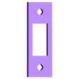 Latch_Spacer.stl Door Latch Spacing Bracket - Customizable