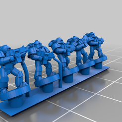 PlateArmourTroop.png Free STL file Galactic Crusaders - Plate Armour Troop - 6-8mm・3D printer model to download