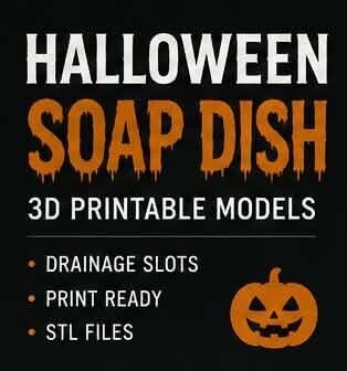 Haunted Mansion Soap Dish – Halloween 3D Printable Decoration