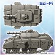 5.jpg Futuristic Imperial heavy battle tank with side cannons and turret (15) - Future Sci-Fi SF Post apocalyptic Tabletop Scifi Wargaming Planetary exploration RPG Terrain