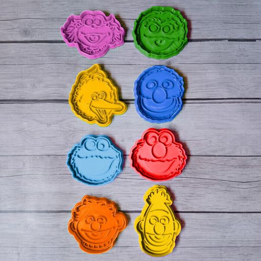 ELMO SQUARE SESAME SEED COOKIE CUTTER