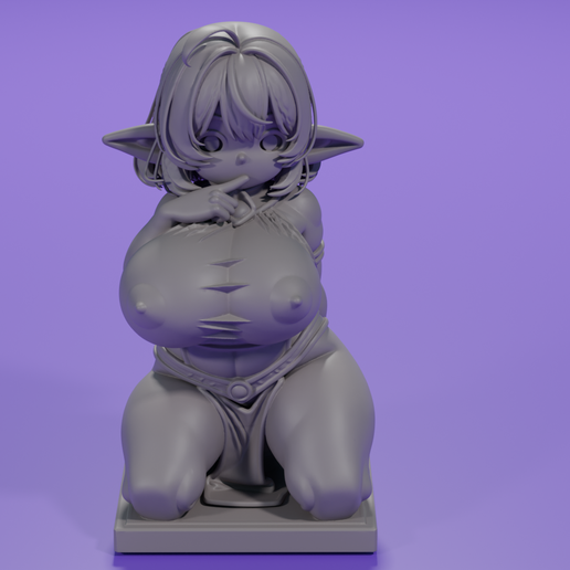 goblin Shortstack Slave - Busty & Submissive STL Fan Art STL File for  3D printingCults