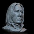 02.jpg 3D file Severus Snape (Alan Rickman) 3d Printable Model, Bust, Portrait, Sculpture, 153mm tall, downloadable STL file・3D print model to download