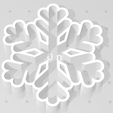 copo de nieve 2.png Cookie Cutter Frozen Snowflake