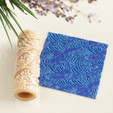 02.png Japanese Wave Texture Roller STL – Ocean Pattern for Clay and Pottery