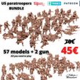 January-2023-3D-files-pack.jpg BUNDLE - US Paratroopers Infantry Detachment - 28mm