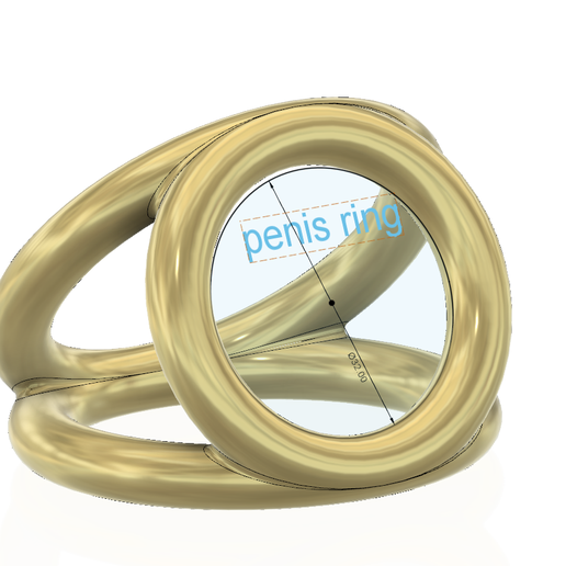 triple penisring Cockring aus Edelstahl zweiteilig