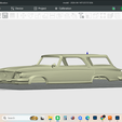 Screenshot-1644.png 1964 Chrysler Newport Town & Country Wagon, scale model, hollow shell body, resin, FDM, printable, stl