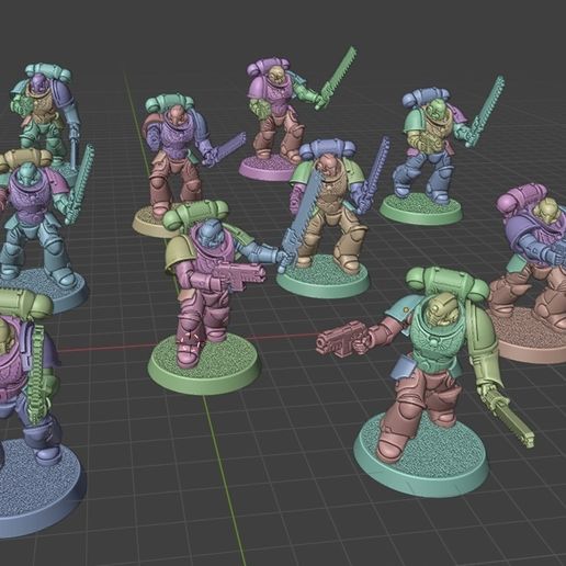 Assaulting Primary Intercession Space Squad Proxy for Wargaming