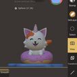 9B5AE695-31D2-4CC5-9C3A-3D5F7A5263C0.jpeg Cute cat dog unicorn in a puddle in a donut