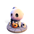 005.png Chibi Halloween Ghost 3D Model - Cute, Low Poly