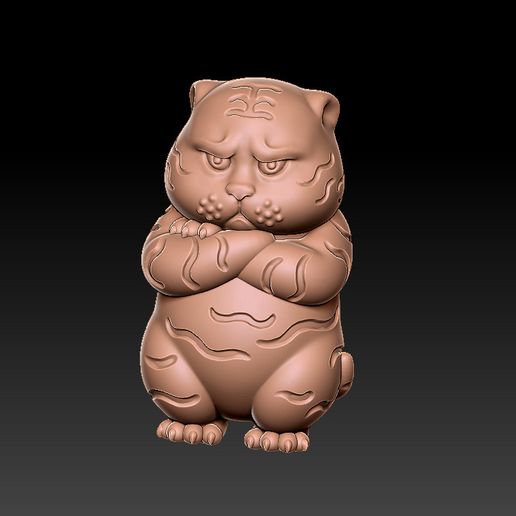 Little Tiger Pendant & Ornament A 3D model