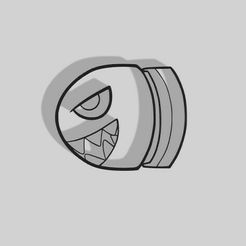 Mario-Evil-Bullet.jpg Файл STL Украшение "Злая пуля" - Mario Bros - 2D Art・Модель 3D-принтера для скачивания
