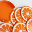 Posavasos-Gajos-de-naranja2.jpg Coasters Orange Lemon Orange Segments