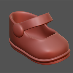 bota4.png Fichier STL SHOE DOLL TOY BOOT BABY CHIBI Barbie Princesse BJD・Objet pour impression 3D à télécharger