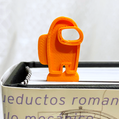 amongus1.png Бесплатный STL файл AMONG US BOOKMARK / MARCA PÁGINAS・3D-печатная модель для скачивания