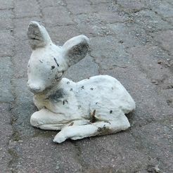 biche.jpg Free STL file Scan 3D stone doe・3D printing idea to download