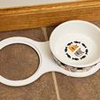 20210218_163942.jpg Pet Bowl Holder for two bowls, 4.5in, 115mm wide