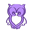 buho v3.stl owl cookie cutter