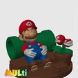 a3.jpg Sleeping Mario Multi-Color 3MF | Arte para jogos | Bambu Ready