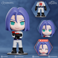 James_SkyMain.png James Chibi Customizable No supports 2 bodies 2 heads Nendoroid