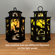 24.png Dinosaurio Linterna Lámpara Decoración Dinosaurio Tea Light Candle Holder Home Decor Lámpara