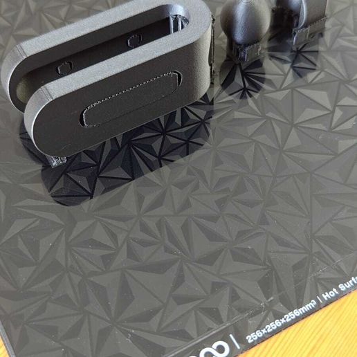 3D wall-mounted towel holder - STL printable modern design holder - Objets3DPrint - 3D model önizlemesi