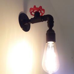 Applique au mur.jpg Free 3D file Wall lamp, Lamp, fittings, Decoration.・3D printable object to download