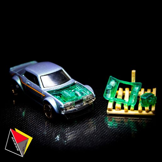 1/64 Scale 3SGE Engine Hot Wheels Toyota Celica 3D model