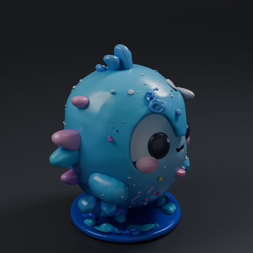 Cute Sea Creature 3D printable STL miniature