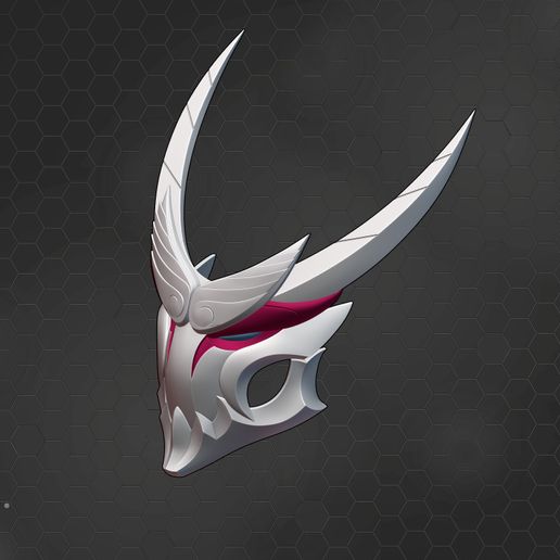 2.jpg Blood Moon Yasuo Cosplay Mask - League of Legends 3D Print Model