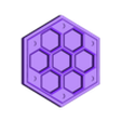 Dice n Roll - Hexagonal Dice Case Lid - Cleric.stl Hex Dice Case - Flat