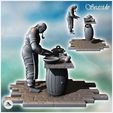 3.jpg Pirate cook cooking with knife and table on wooden barrels (15) - Pirate Jungle Island Beach Piracy Caribbean Medieval Skull Renaissance