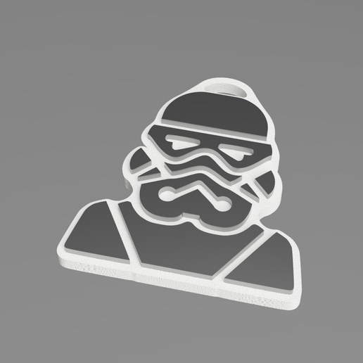 Darth Vader keychain 3D model
