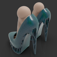 untitled.172.png shoes + foot / 10 3d shoes / model for bjd doll / 3d printing / 3d doll / bjd / ooak / stl / articulated dolls / file