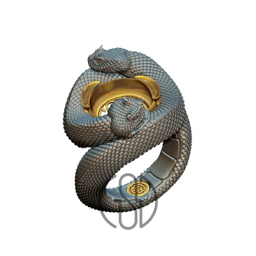 [CSJ]Double headed snake ring 3D model