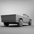 untitled.1091.jpg Fichier STL gratuit Tesla Cybertruck 28mm・Modèle à télécharger et à imprimer en 3D