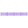 Lattenzaun mit 4 Segmenten.stl Picket fence with 4 segments and posts - Track 0 - Scale 0 - 1:43