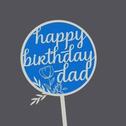 bday-dad.jpg Cake Topper - Birthday - Dad