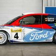 Subasta-Ford-Focus-WRC-2002-Carlos-Sainz-2.jpg O.Z Ford Focus WRC RS (01-02) 15 spokes for Tamiya 1/24 kit.