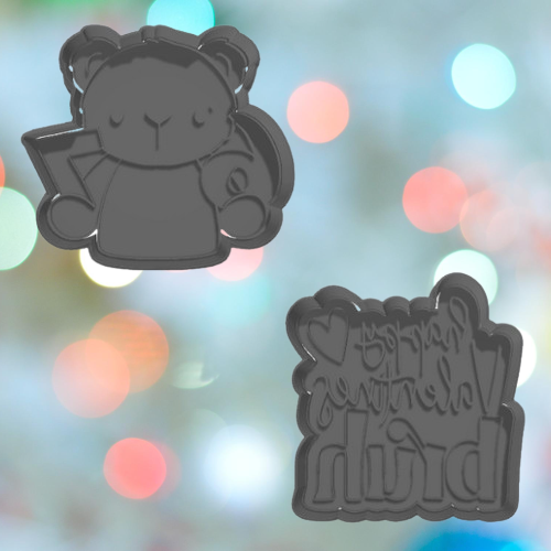 HAppy Valentines Bruh Cookie Cutter Set