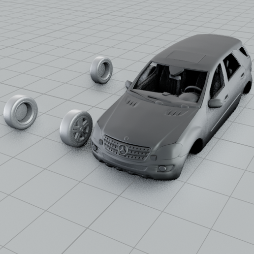 Mercedes Benz M class W164 ML500 2006 car