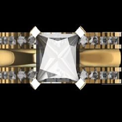 11.jpg Archivo STL anillo de diamantes・Modelo para descargar y imprimir en 3D