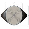 S-WRENCH-03.JPG Wrench Oval signet ring 3D print model