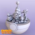 6.jpg STL file Pokemon Snorlax Christmas Toy・Template to download and 3D print