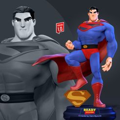Superman_new.jpg 3D-Datei Superman stilisiert・Modell zum Herunterladen und 3D-Drucken