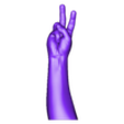 PEACE_SIGN.obj V sign Victory hand gesture