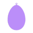 Egg With Loop.stl Easter Egg Hanging Sign