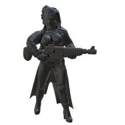 autogun1.png STL file Female ganger with autogun・3D printable model to download