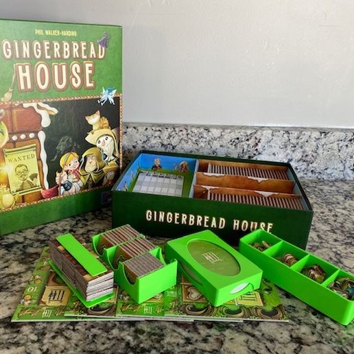 Free STL file Gingerbread House Board Game Insert・3D printing model to